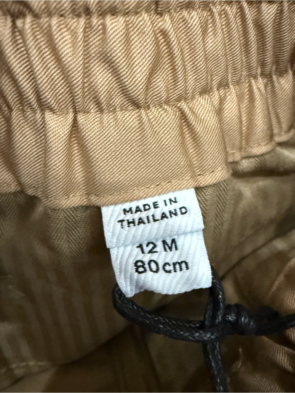 BURBERRY Boy's Romeo Embroidered Logo Khaki Tan Chino Boy’s Shorts Size 12M - Picture 7 of 15